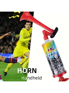 3-pcs portable air horn cheer set, suitable for sports events and football match celebrations.