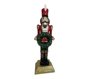 RC Home Decor 15" Nutcracker with LED Wreath Nutcracker Decor