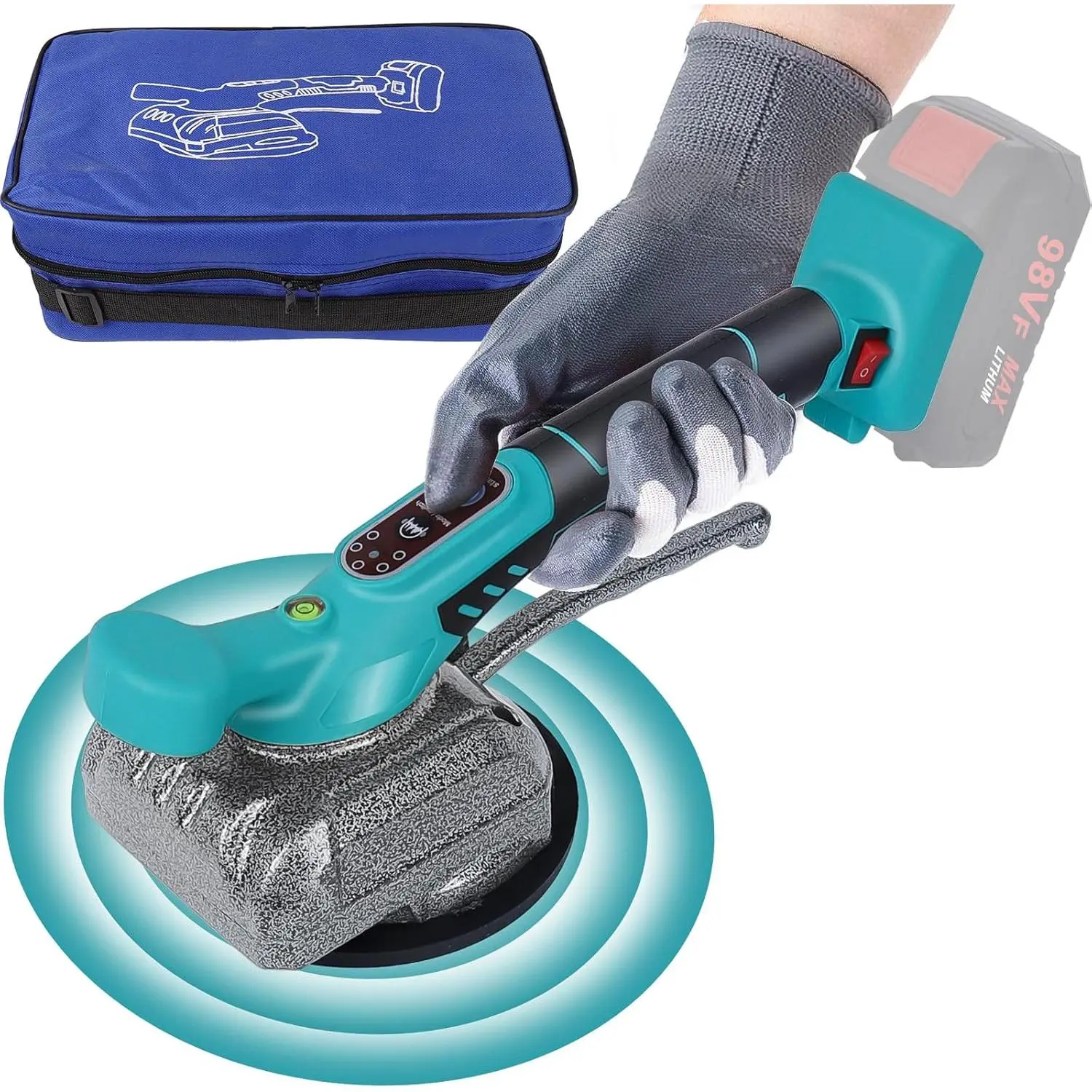 Tile Vibration Leveling Machine for Makita 18V Max , Tile Vibration Tools 5 Gears Adjustable with Suction Cup Max 110lbs, Tile Tiling Machine 7500r/min ( Not Included)