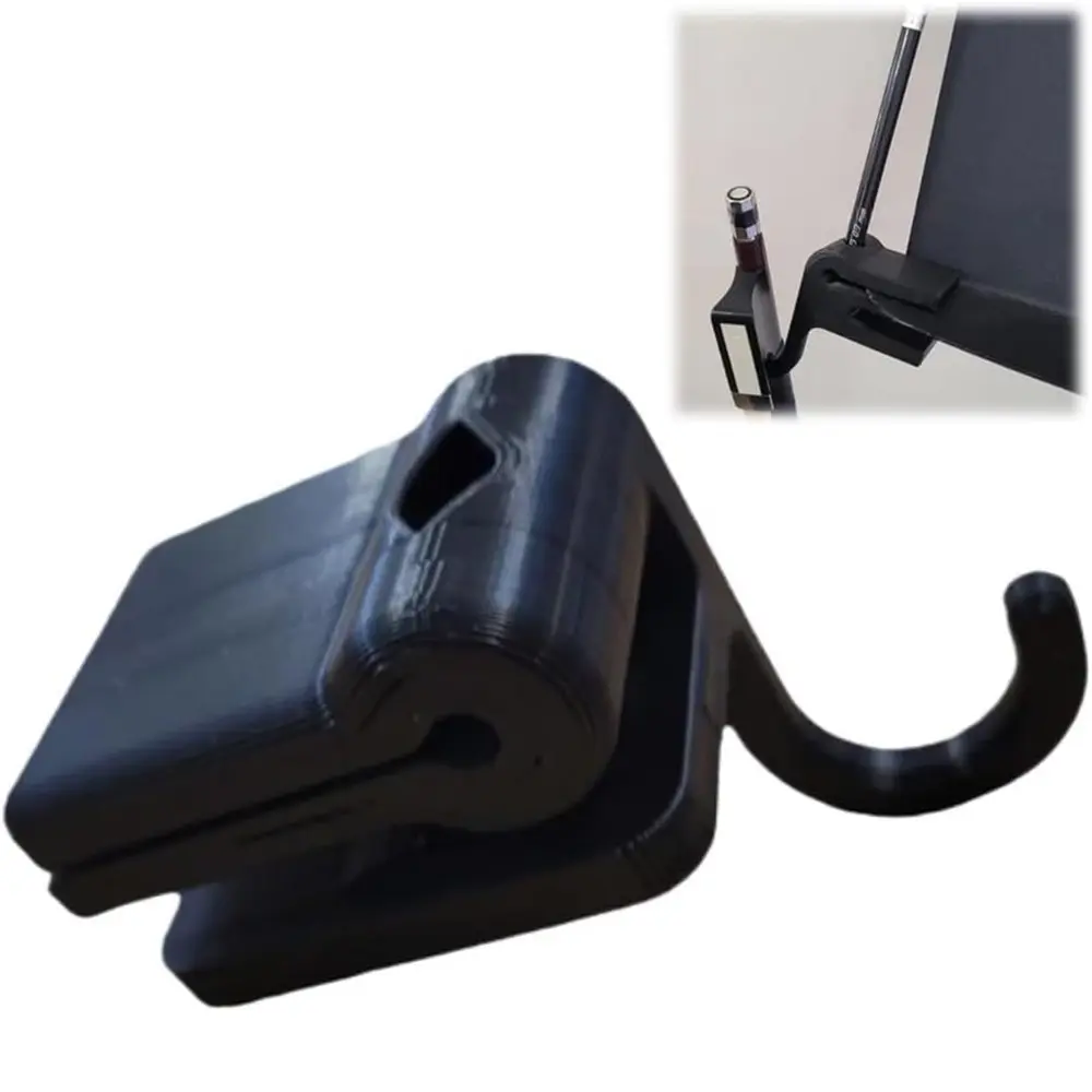 Bow Holder for Music Stand with Pencil Clip – Folding Bow Hook Organizer for Violin, Viola, Cello & Bass Players