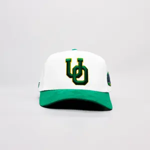 Oregon Stadium Patch / White & Green Suede