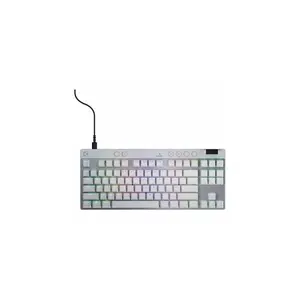Logitech G PRO X TKL RAPID Tenkeyless Wired Gaming Keyboard With Magnetic Analog Switches, Rapid Trigger Mode, Adjustable Actuation, and Customizable RGB Lighting, Off-white - Cable Connectivity - USB
