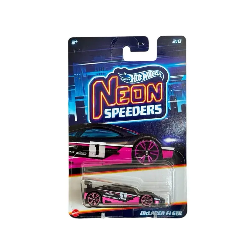 Hot Wheels McLaren F1 GTR Neon Speeders 1:64 Diecast Toy - Collectibles, Model Cars, Car Model Replica
