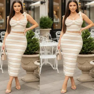 Tatiana89-Women's Top and Skirt Set