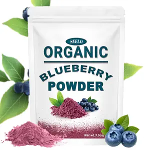 Organic Blueberry Extract Powder 100% Natural Fruit Powder No Sugar & Additives | Great Flavor for Drinks, Smoothie, & Beverages | Non-GMO & Vegan