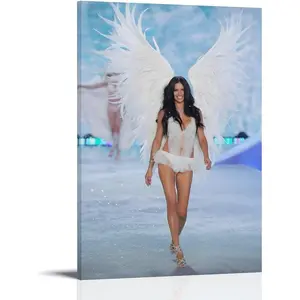 Famous Model Adriana Lima Sexy Poster Print (15) Poster Wall Art Canvas Aesthetic Decorative Modern Art Print Bedroom Decor