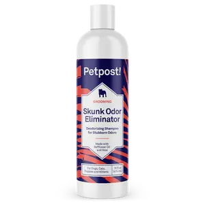 Petpost | Skunk Odor Eliminator Shampoo for Dogs & Cats. Neutralizes Strong Odors. Gentle & Safe Formula. 16 oz