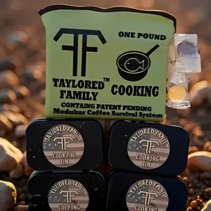 Taylored Family One-Pound Cooking Bag - Survival Cooking Coffee & Utility Kit Includes Fire Repair and MTS System Patent Pending