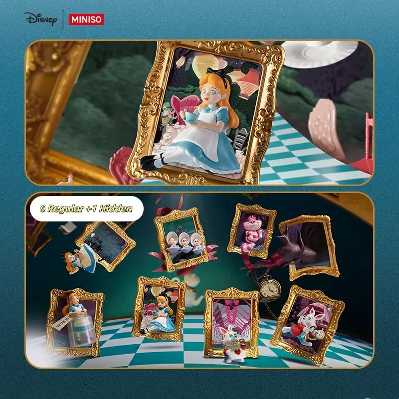 [Back to school] Disney Alice Art Gallery Series Blind Boxes,4.5in Mystery Art Toy, Perfect Gift for Disney Collectors,Desktop Decor,Holiday Gifts Birthday Gifts Random Surprise Set Blindbags Summerwins aliceinwonderland