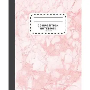 Composition Notebook: Pink Marble Wide Ruled Composition Notebook - Notebook For School -- Shabibuz Huncle, Paperback