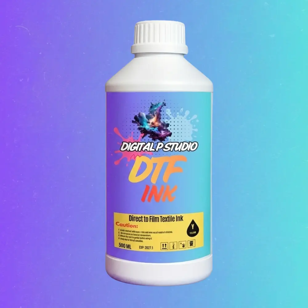 Vibrant Premium Resin-Based 500ml DTF Ink Bottles, Flexible, High Opacity, Rich Color Saturation, Smooth Flow, Washable Prints, ET-8550 Fit, Magenta, For Epson L1800/60cm Wide-Format Heat Transfer Printers