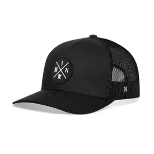 Minnesota Trucker Hat  |  Black MIN X Snapback