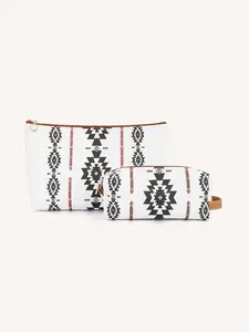 Boho Style Ethnic Pattern Makeup Bag Set, Multi-size Zipper Makeup Bag, Cosmetic Storage Bag, Versatile Storage Bag for Travel & Daily Use