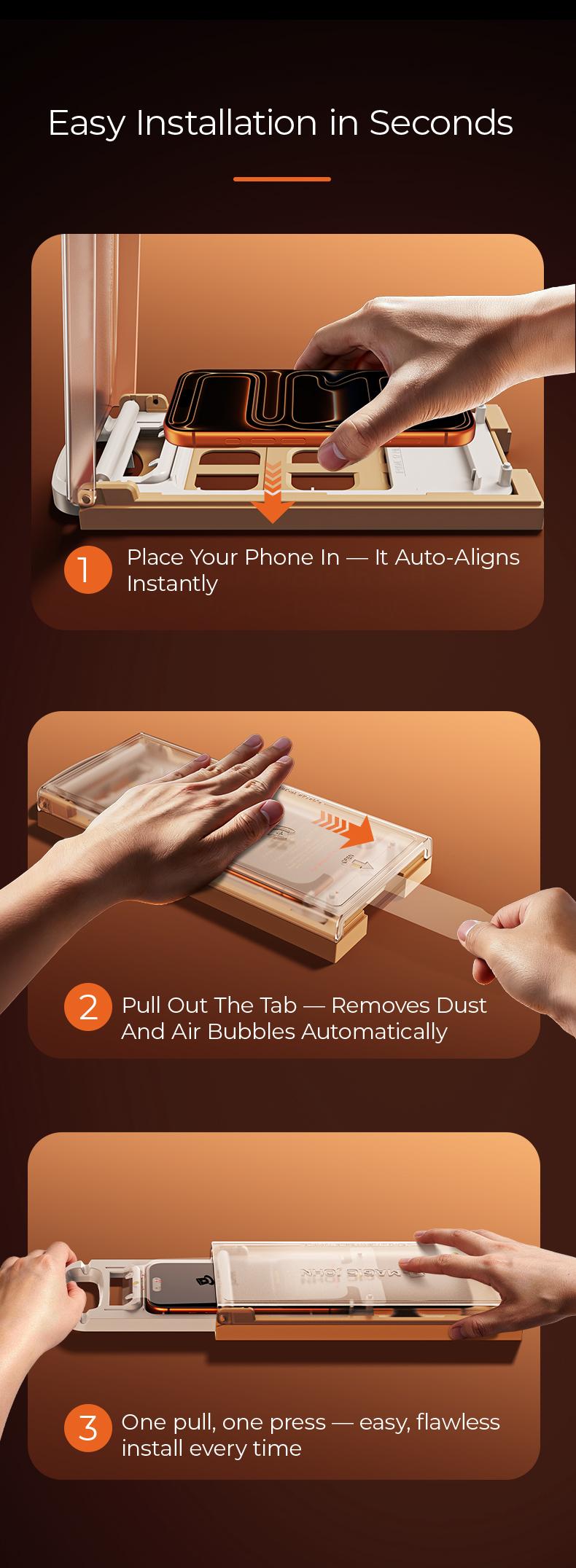 MAGIC JOHN AR Anti-Glare HD Screen Protector for Phone, Outdoor Sunlight Clear Viewing | Ultra-Thin Black Border Full Coverage | 3D Curved Edge Smooth Touch | Earpiece Dust Protection | Scratch & Impact | AR Clarity / 28° Privacy Options