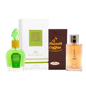 2 Pack of Thameen Collection Musk Wild Vanille Eau de Parfum Spray for Women 100ml and French coffee 50 ml perfume.