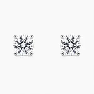 #7   |   1 CTW | Four Prong Martini Lab Diamond Stud Earrings set in 925 Sterling Silver