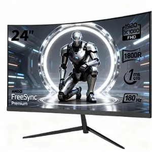 New 24” Curved Gaming Monitor FHD – 180Hz, 1ms, FreeSync, HDMI/DP, Ultra-Slim, VESA | Black Friday