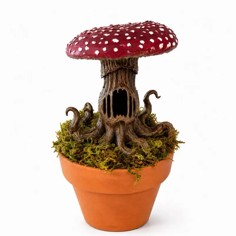 Toadstool Mushroom Sculpture m