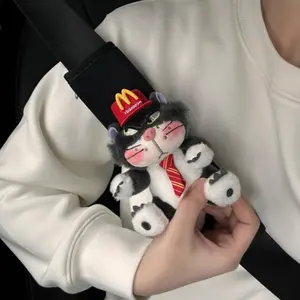 Cute Cat Design Car Seat Belt Cover, Soft & Comfortable Car Seat Belt Shoulder Pad, Car Interior Decoration Accessories for Women & Girls