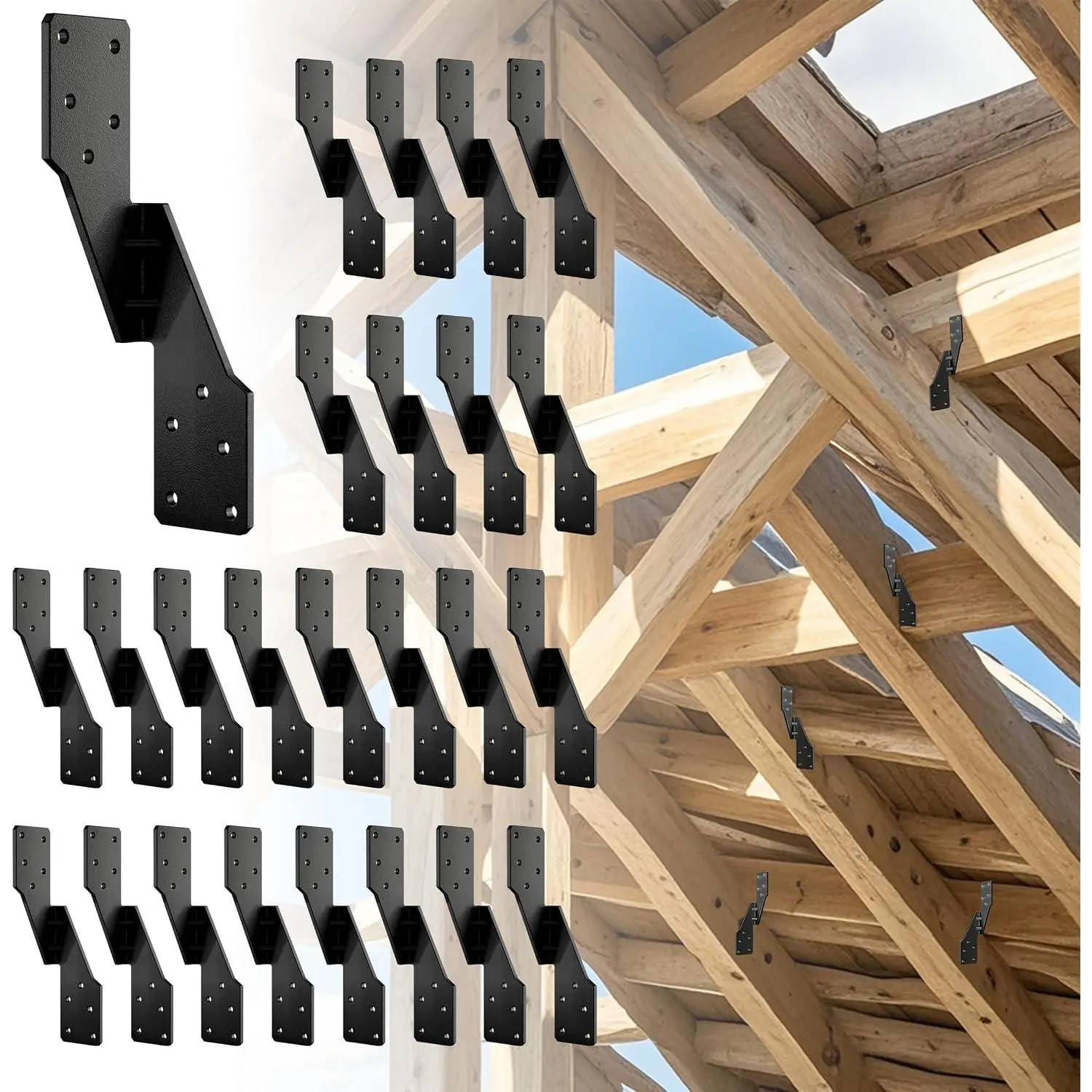 Black Left Hurricane Ties