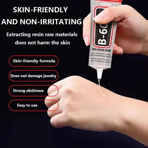 Transparent Jewelry Glue 110ML B-6000, Resistant Waterproof Adhesive, All Purpose Superglue, Strong Flexible Bond for Repairing Jewelry and Crafts