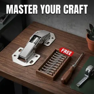 2 Pack Upgraded Soft Close Cabinet Hinges - Detachable Silent Hydraulic Hardware for Kitchen & Wardrobe