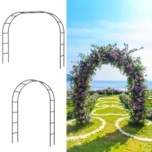 Climbing Plants Special Use | 2 Sizes Metal Garden Arch, Wedding & Event Decoration Style, Free Assembly,Trellises
