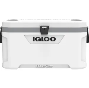 Igloo Latitude Marine Maxcold 70 Cooler, hard cooler with sturdy handle, lunch box for camping, beach, picnic, travel, outdoor activities, cooler with carrying handle