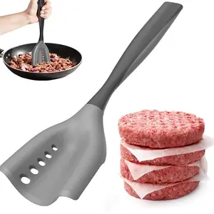 Mincing Spatula Meat Chopper, Hamburger Grinder, Premium Heat Resistant Smasher for Ground Beef, Potato Mix Tool, Meat & Poultry Tenderizers,Ground Beef Chopper Tool