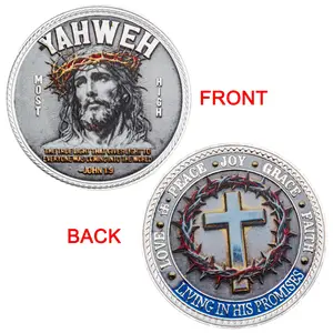 Jehovah Keeps Promises Commemorative Coin, Unique Collection Challenge Coin, Protection and Guidance Gift for Family Friends Holidays