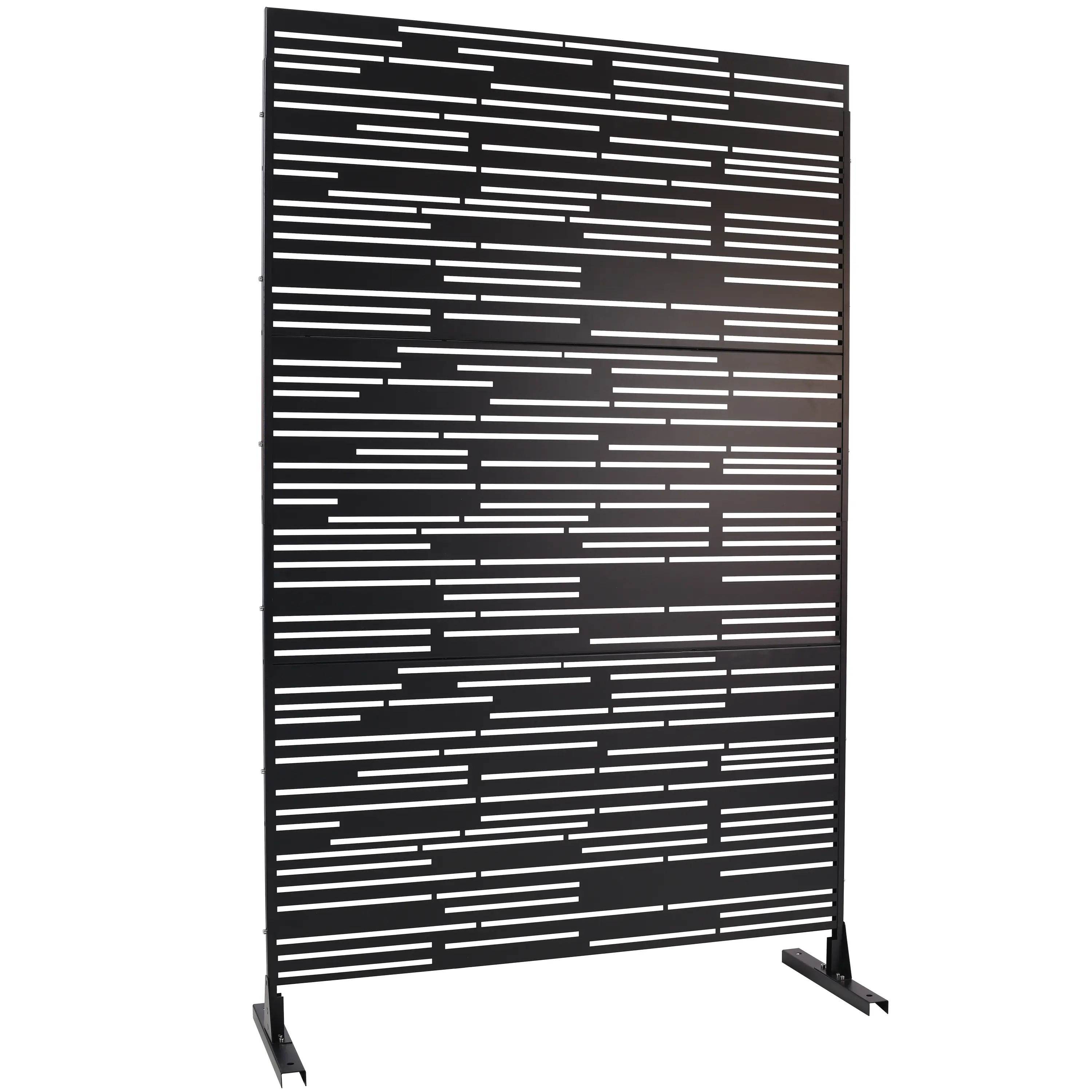 DONEXT 76x48 in Metal Privacy Screen - Weatherproof Durable Room Divider for Outdoor Pool Areas, Elegant Indoor Living Room Decoration Furniture