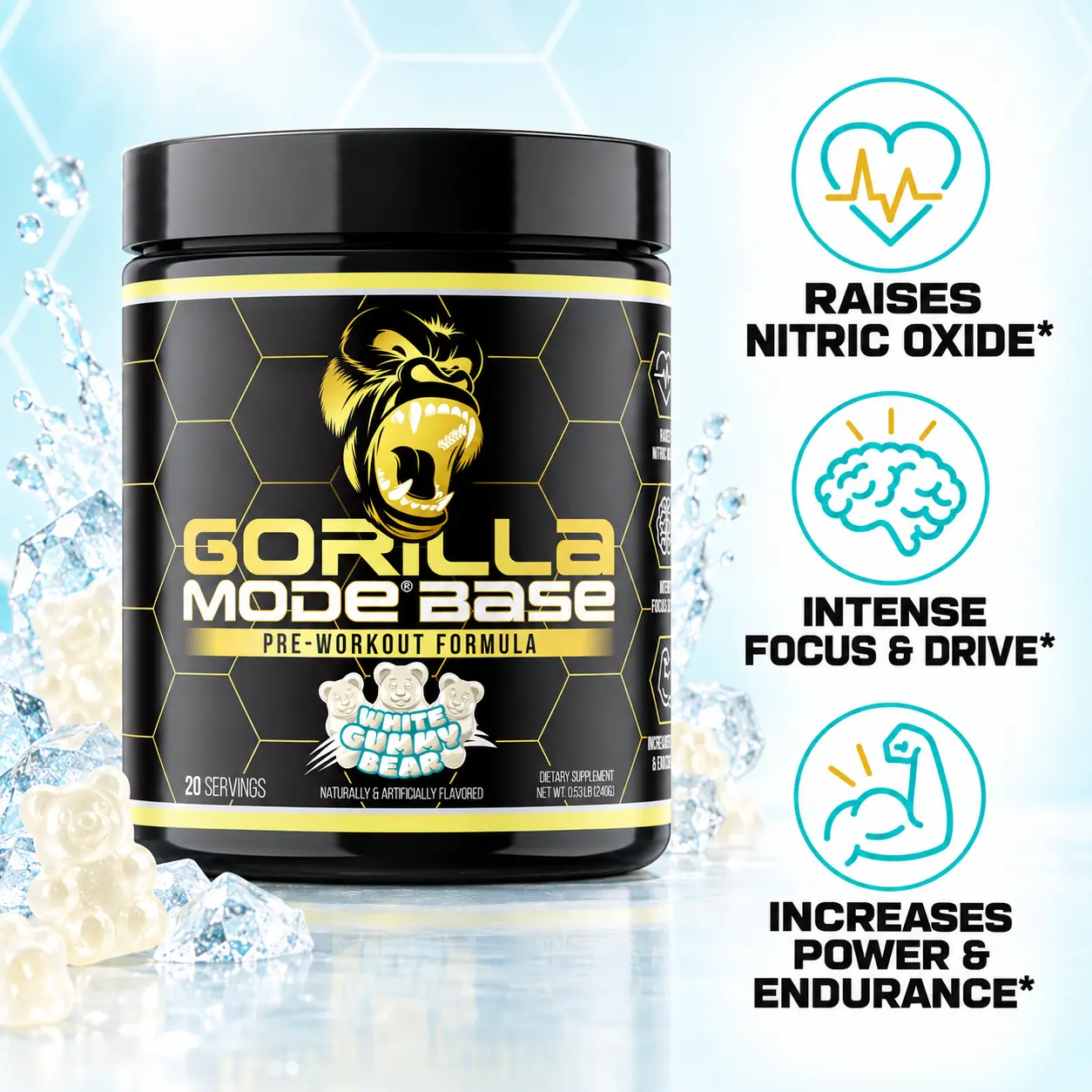 Gorilla Mind Base Pre-Workout (20 Servings)