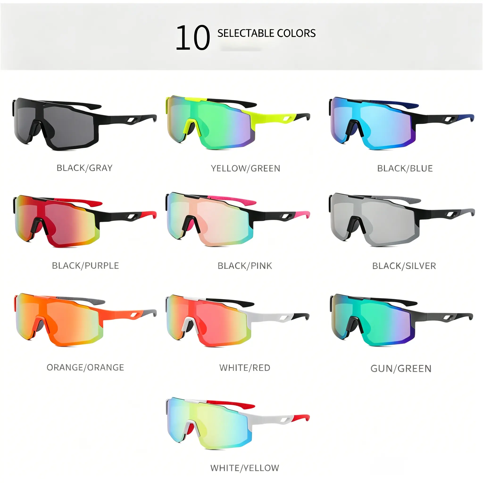 Polarized Sports Sunglasses for Men Women, Lightweight Windproof Glasses for Hiking Cycling Running Outdoor Activities