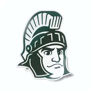 Sparty Head Premium Michigan State Spartans MSU Car Decal Sticker