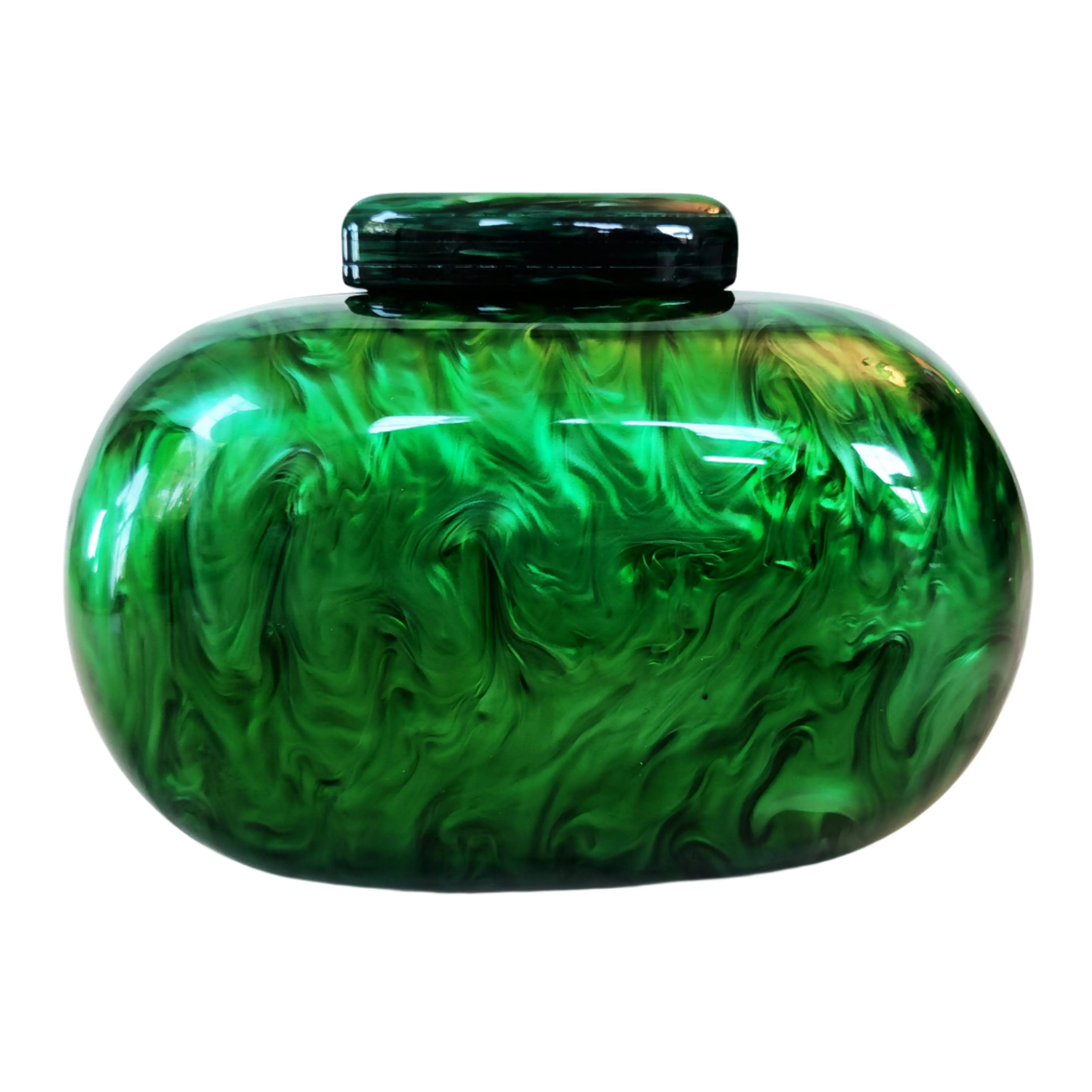 Green Resin Clutch Purse