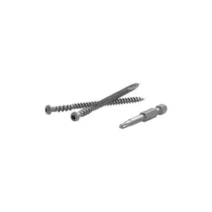 Fastenmaster 5000253 TrapEase 2.5 in. Torx TTAP Star Head Zinc Carbon Steel Composite Deck Screws, Tiki Torch - 350 Per Box