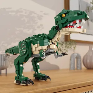 New Jurassic Park T‑Rex Giant Dinosaur Mech Model Boys’ Building Block Toy Birthday Gift Christmas Gift