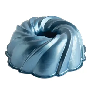 Nordic Ware Swirl Bundt Pan | 10 Cup Nonstick Aluminum Cake Baking Pan | Oven Safe Bakeware
