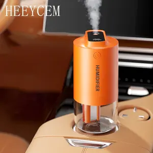 Car Humidifier Car Humidifier, Portable Rechargeable Diffuser USB Rechargeable, Portable Mini Humidifier - Cool Mist Humidifier Diffuser for Car, Office, Bedroom, Travel