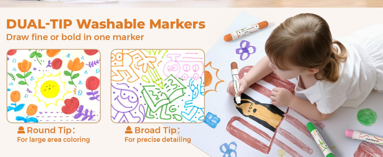 16 Color Dot Markers for Toddlers, Includes 120 PDF & 24 Printed Activity Papers, 2 Stencils, Washable Non-Toxic Bingo Daubers for Toddler Arts and Crafts, Preschool Art Supplies Gift Colorful Precision Pens Colorful Gel Pens, markers for coloring 16 Color Dot Markers for Toddlers, Includes 120 PDF & 24 Printed Activity Papers, 2 Stencils, Washable Non-Toxic Bingo Daubers for Toddler Arts and Crafts, Preschool Art Supplies Gift Colorful Precision Pens Colorful Gel Pens, markers for coloring
