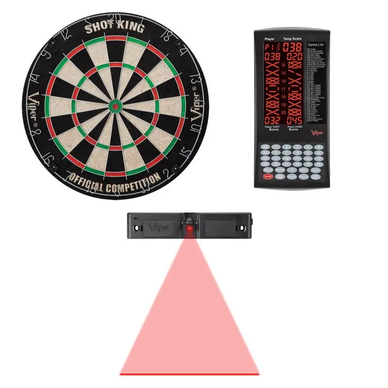 Viper Shot King Bristle Dartboard, ProScore, and Laser Line Viper Shot King Bristle Dartboard, ProScore, and Laser Line