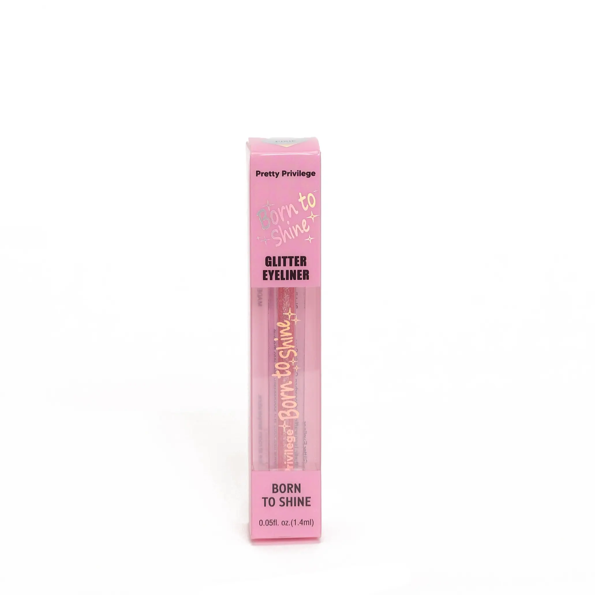 Pretty Privilege Born to Shine Glitter Eyeliner PIXIE Waterproof Smudge Resistant Precision Brush Tip for All Skin Tones