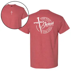 Limited Edition Nailed It Jesus The Way The Truth The Life Shirt Casual Cotton Blend Crewneck Menswear Tshirt