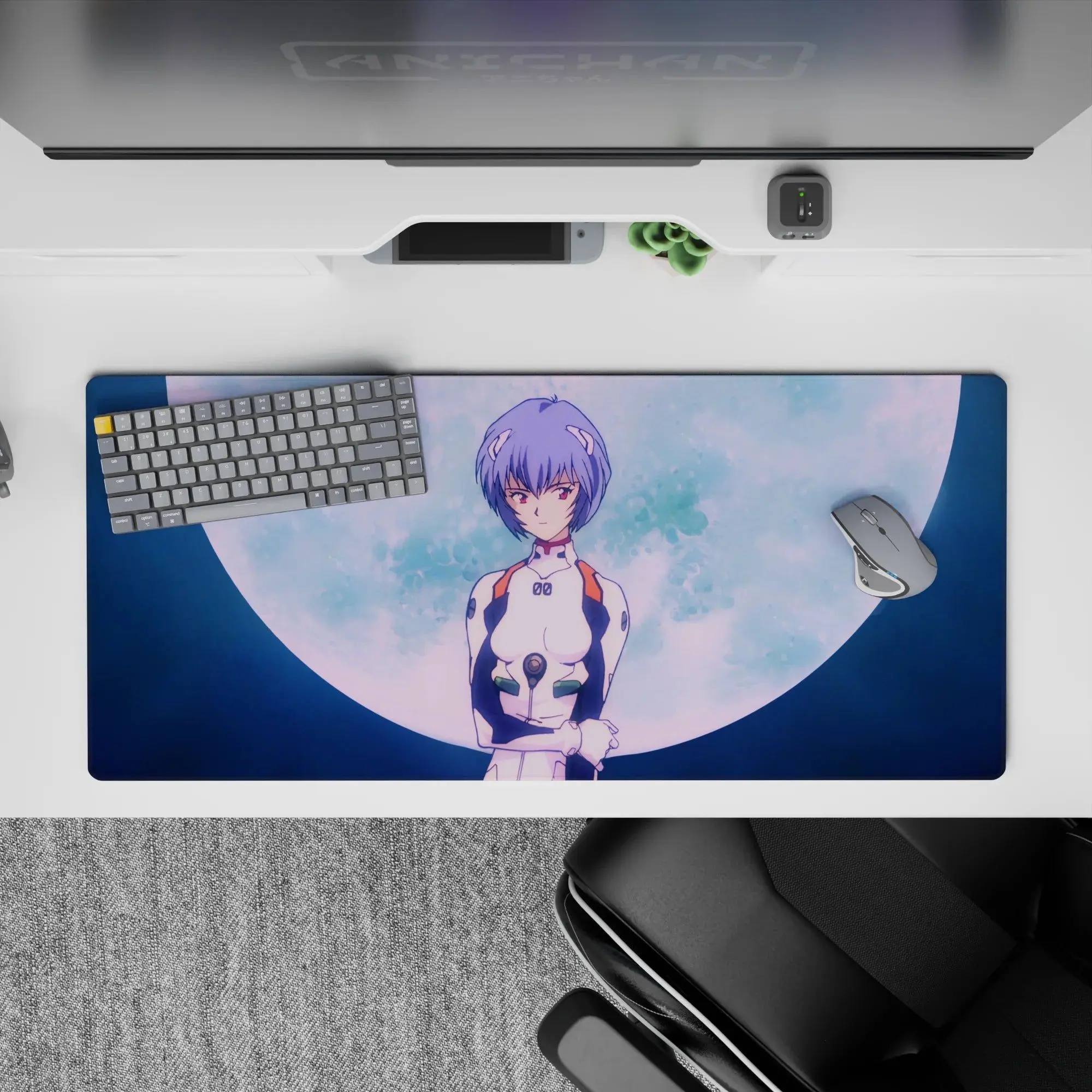 [SALE UP TO 30%]Evangelion - Anime Desk Mat - Lunar Reverie, Mouse Pad for Anime Fan, Gaming Desk Accessories, Large Computer Pad, Desk Decor