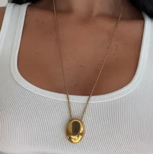 EVRY JEWELS Gold or Silver Plated Women's Hypoallergenic Aurora Glow Long Necklace