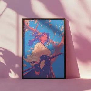 Yoruichi Shihouin Art Print Bleach Anime Poster Kawaii Wall Decor Otaku Gift Japanese Manga Art Aesthetic Room Decor Gotei 13