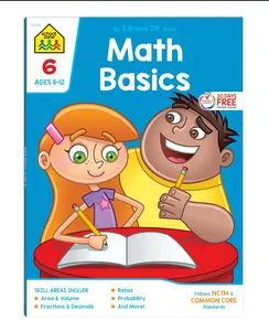 School Zone - Math Basics 6 Workbook - 64 Pages, Ages 11 to 12, 6th Grade, Powers and Exponents, Order of Operations, Fractions, Estimating, and More (School Zone I Know It! Workbook Series) Paperback – July 31, 2017