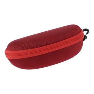 Unique Bargains Zipper Eyeglasses Bag Simple Portable Eyeglasses Storage 7.09"x3.15"x2.56"