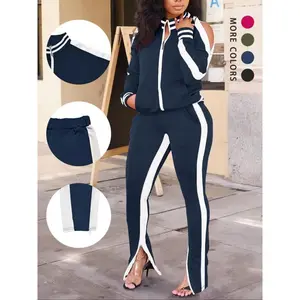 Women Casual 2 Piece Outfit Long Pant Set Sweatsuits Tracksuits Sweatsuit Sets