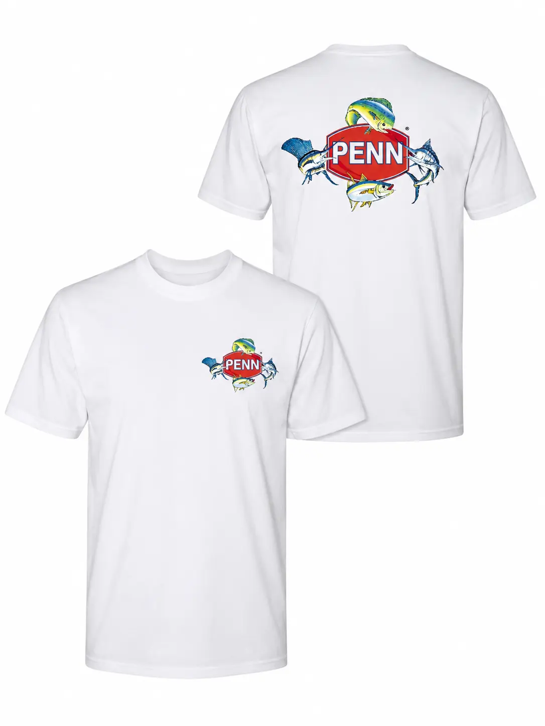 Gildan Men's Classic Fit Basic Tee, Seamless Angler Fishing Shirt with Ribbed Collar, Game Fish Print, Smooth Fabric, Soft, Cotton, Fitted, Graphic, Fashion, Waste Reduction, None, Top, Tshirt, Round Neck, Casual Fit